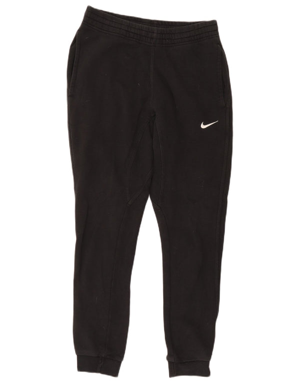 Мужские спортивные брюки Nike, маленькие черные хлопковые брюки для бега