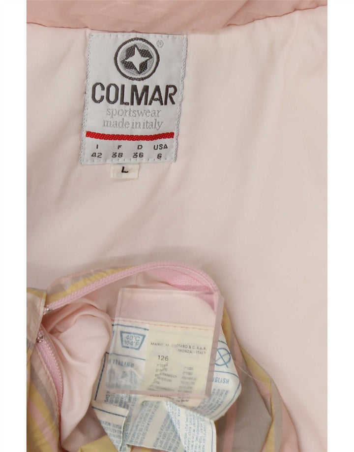Colmar Женский лыжный комбинезон с капюшоном IT 42 Маленький розовый в полоску Полиамид