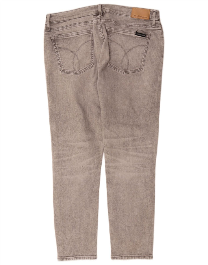 Женские укороченные джинсы Calvin Klein W31 L25, серый хлопок