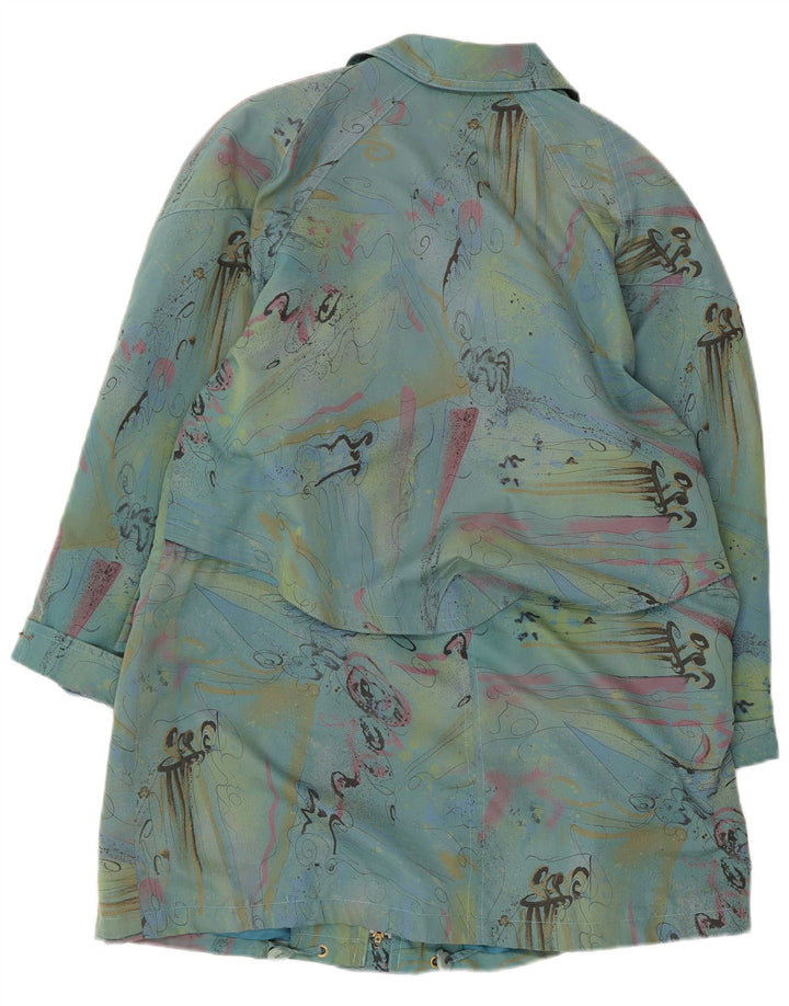 VALMELINE Женское пальто оверсайз EU 36, маленькое синее с цветными блоками