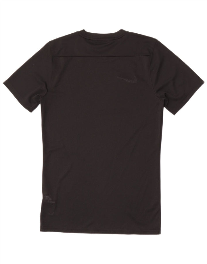Мужская тонкая футболка Nike Dri Fit, маленький черный полиэстер
