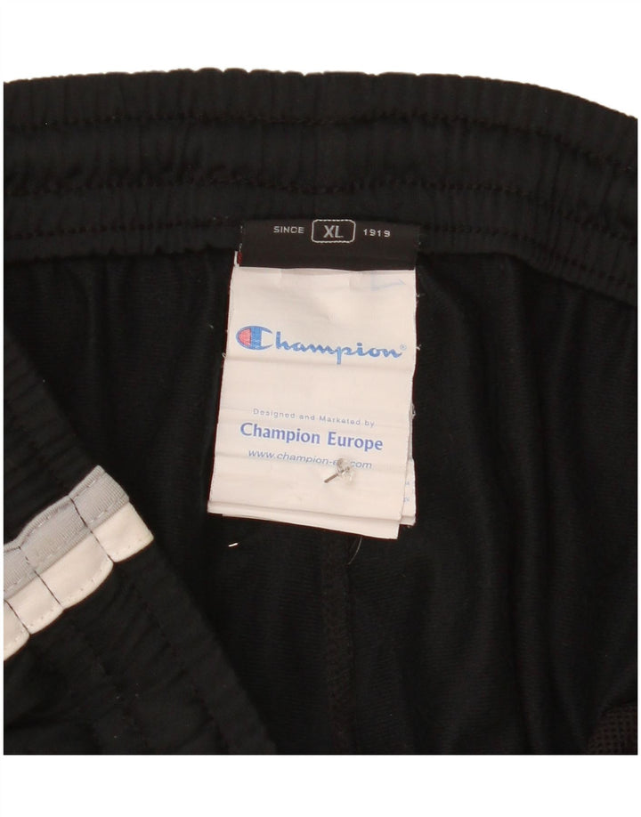 Мужские спортивные брюки Champion XL, черные, полиэстер с цветными блоками