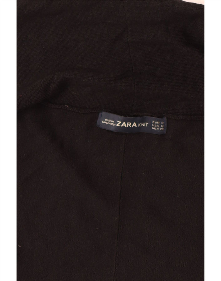 Женский открытый кардиган Zara UK 12, средний черный