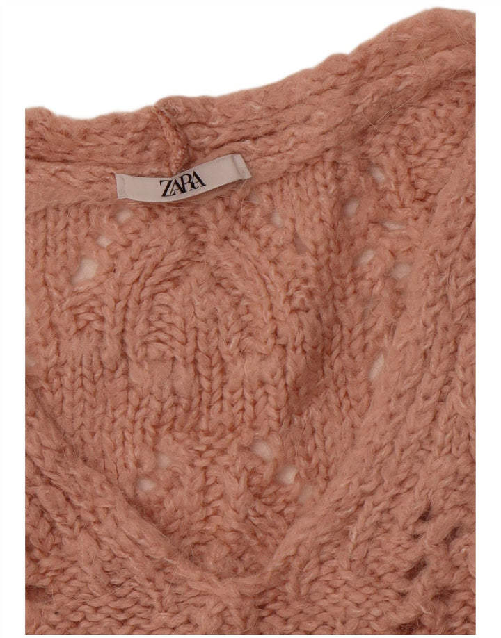 Женская удлиненная майка ZARA UK 16, большая розовая