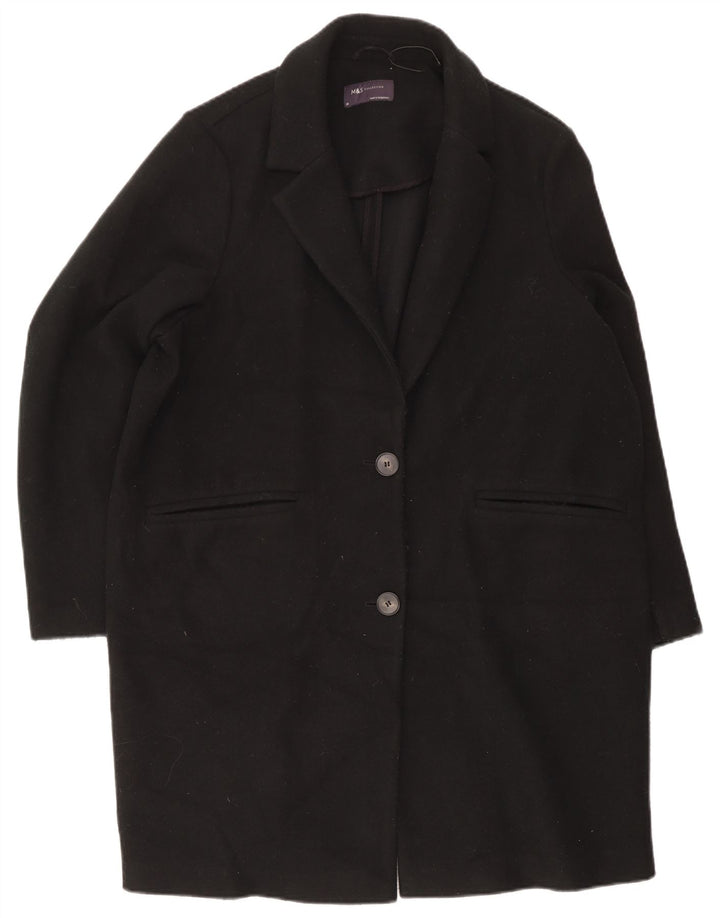 Женское пальто Marks & Spencer UK 20 2XL, черный полиэстер