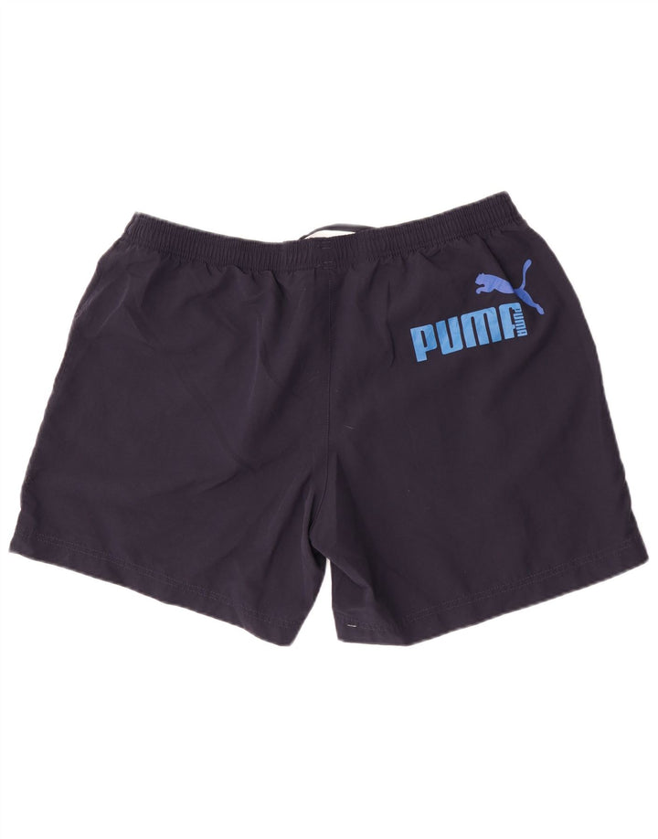 Мужские спортивные шорты Puma с графическим рисунком XL, темно-синие, полиэстер