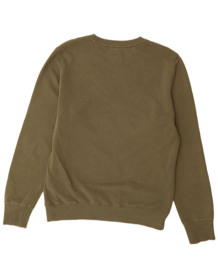 Мужской свитшот с рисунком Superdry XL, хлопок цвета хаки