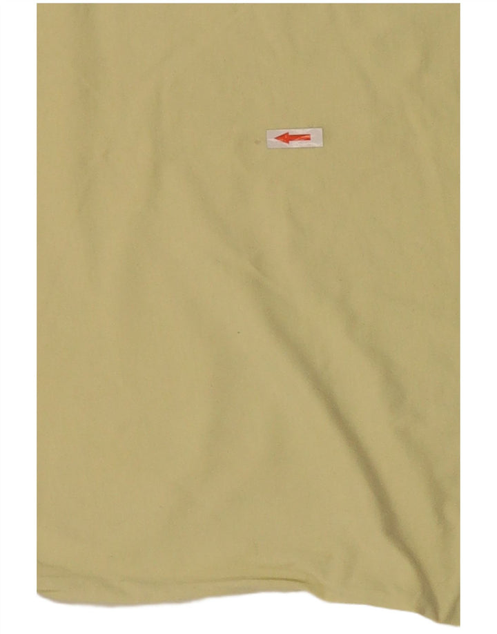Мужская рубашка-поло Ellesse, большая желтая хлопковая рубашка с цветными блоками