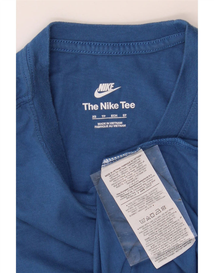 NIKE Mens T-Shirt Top XS Blue Cotton Vintage Nike and Second-Hand Nike from Messina Hembry 