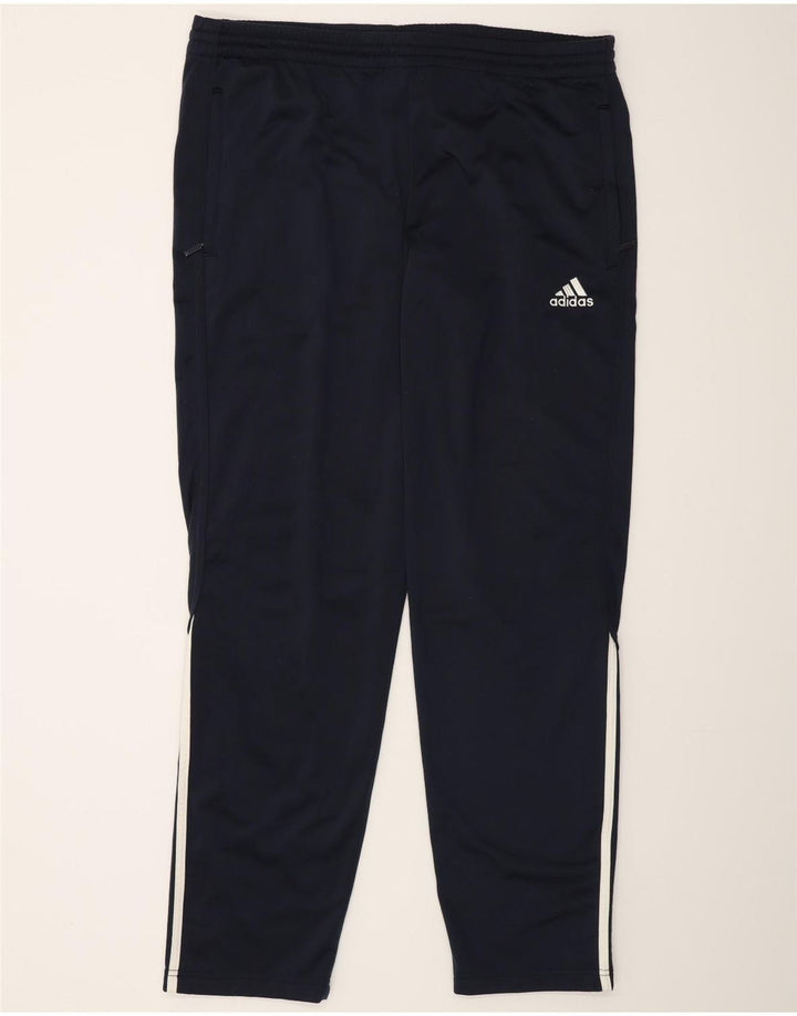 Мужские спортивные брюки Adidas UK 40/42, средний темно-синий полиэстер