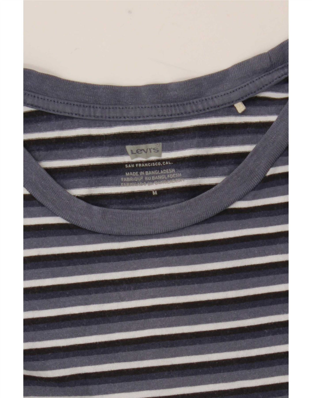 Женская футболка Levi's Top UK 12 Medium Темно-синяя полоска