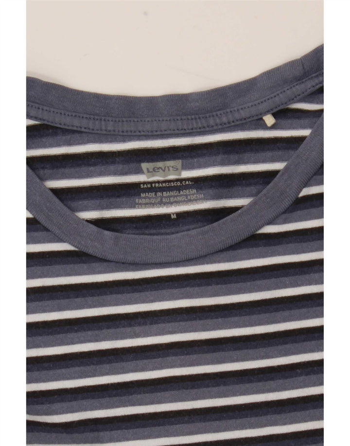Женская футболка Levi's Top UK 12 Medium Темно-синяя полоска