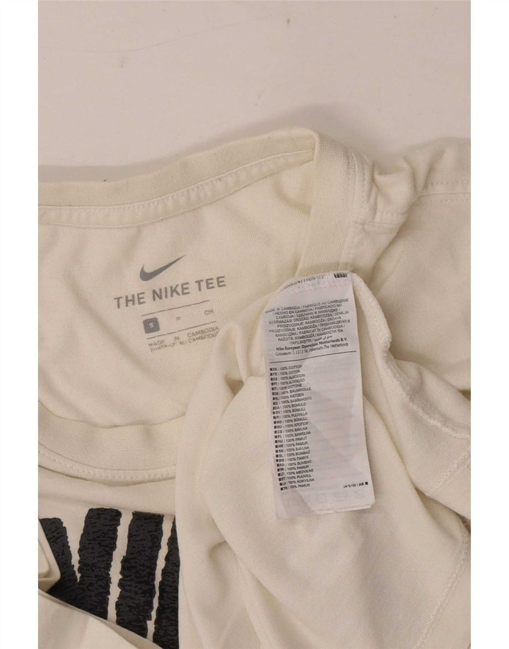 Мужская футболка с рисунком Nike, маленький белый хлопок