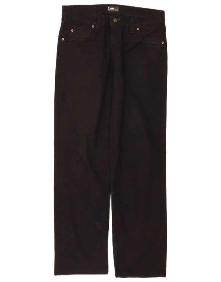 Мужские прямые джинсы Lee Brooklyn W34 L30, черный хлопок