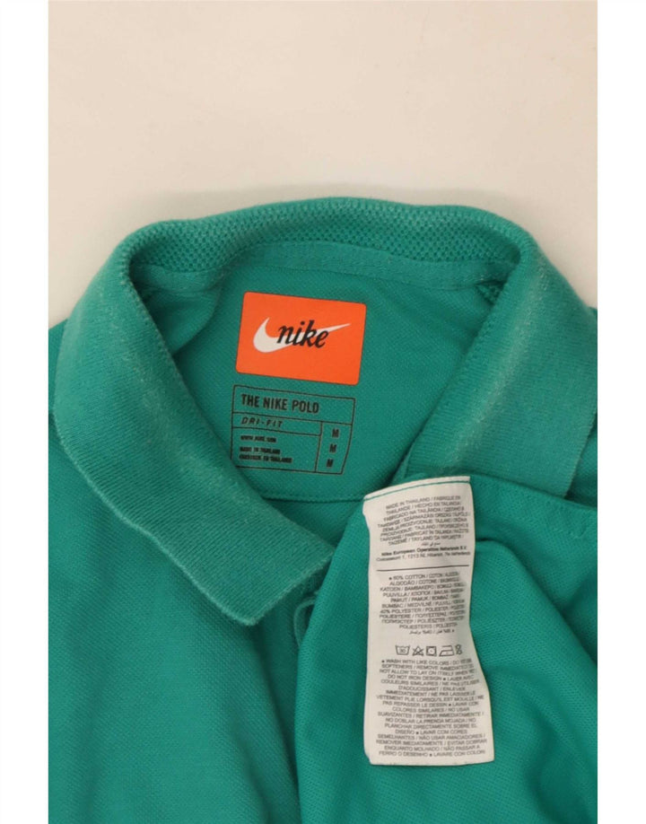 Мужская рубашка-поло Nike Dri Fit среднего зеленого цвета, хлопок