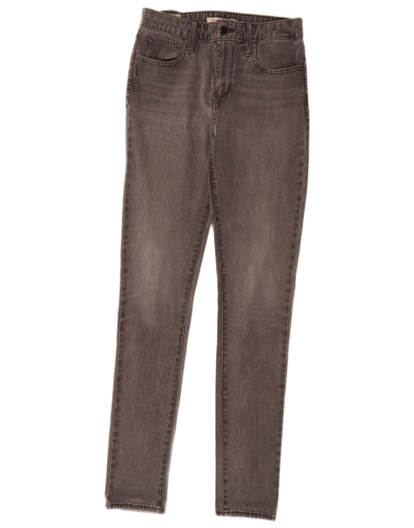 Женские джинсы скинни Levi's 721 с высокой посадкой W27 L32 Серые хлопковые