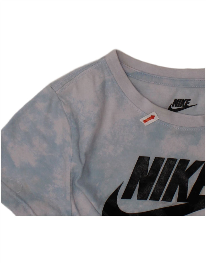 Футболка с рисунком NIKE для мальчиков, 6–7 лет, большой синий тай-дай