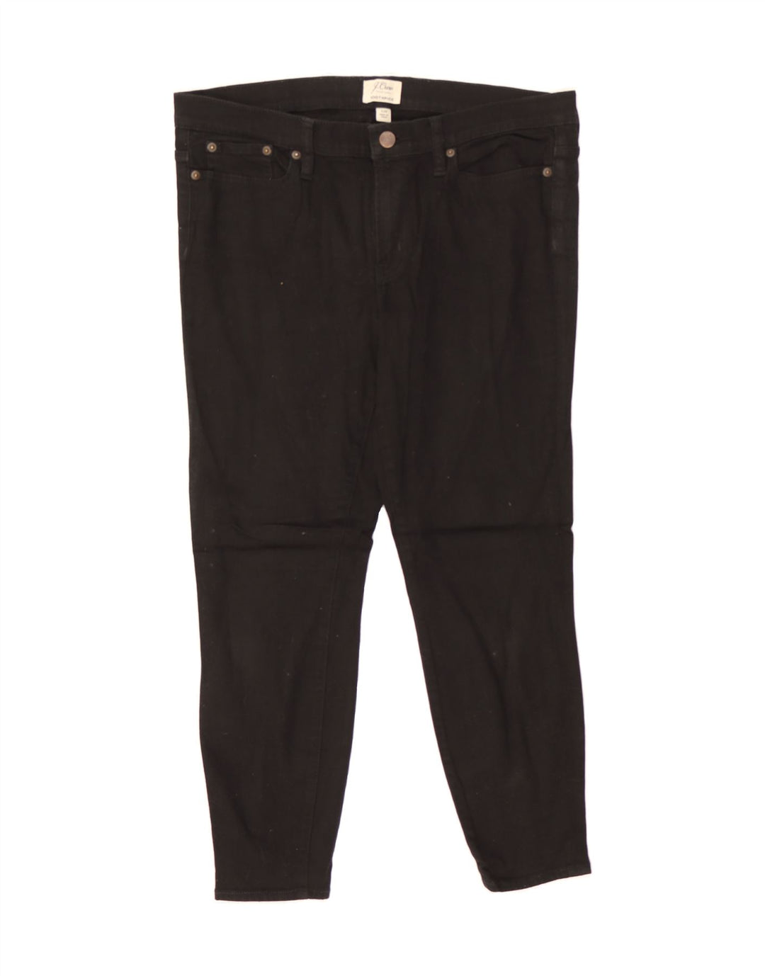 J. CREW Womens Toothpick Cropped Jeans W32 L24 Black Cotton Vintage J. Crew and Second-Hand J. Crew from Messina Hembry 