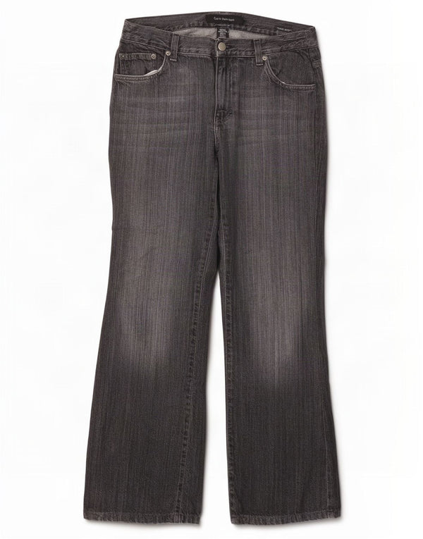 Женские джинсы Bootcut с низкой талией Calvin Klein W30 L30, серый хлопок