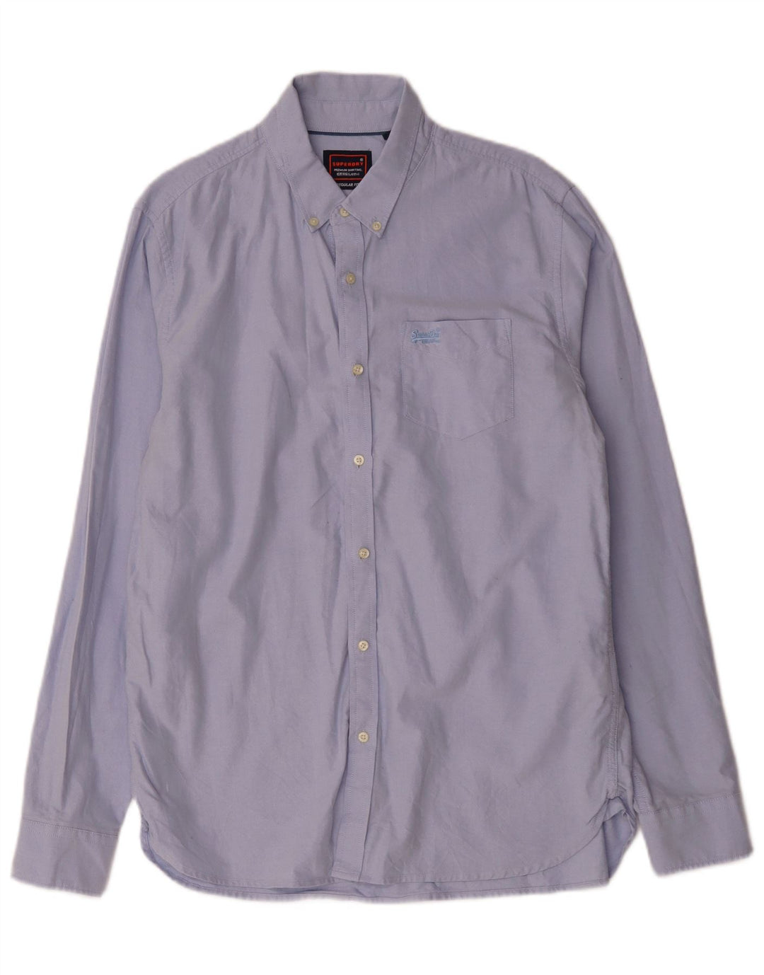 Мужская рубашка Superdry XL, синяя, хлопок