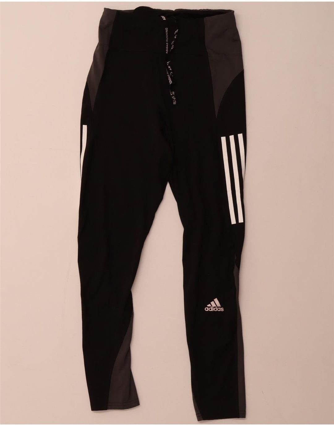 Женские леггинсы ADIDAS Aeroready UK 8/10, маленькие черные с цветными блоками