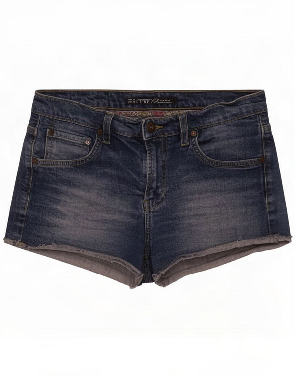 Zara Женские джинсовые шорты Trafaluc EU 38 Small W28 Синие