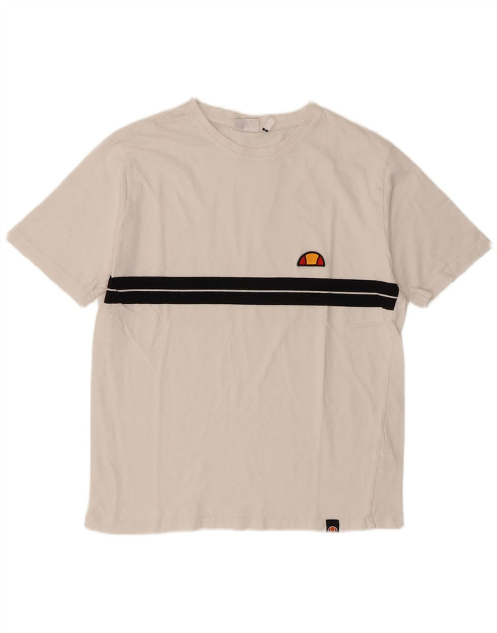 Мужская футболка Ellesse, маленький белый цвет, хлопок