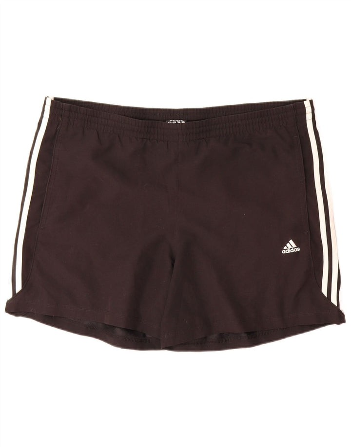 Мужские спортивные шорты Adidas Climalite, большие черные из полиэстера