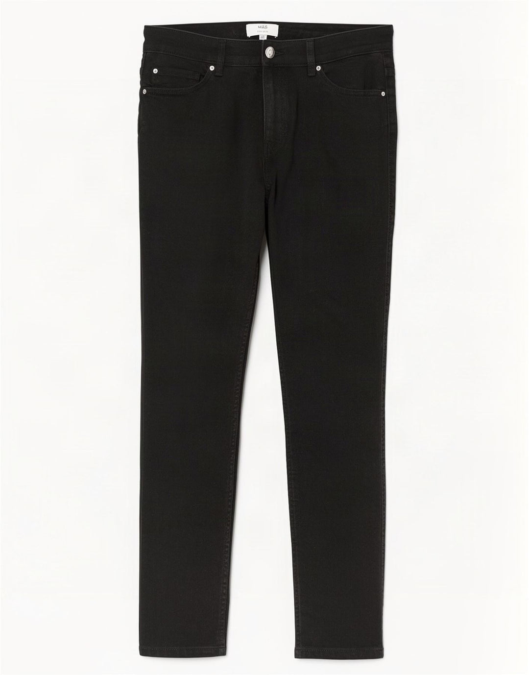 Женские короткие узкие джинсы Marks & Spencer UK 14, средние W30 L27, черный хлопок