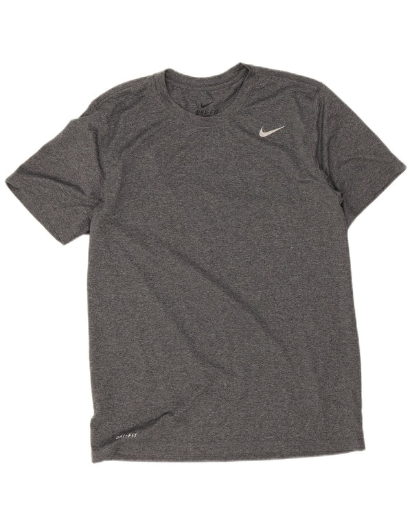 Мужская футболка Nike Dri Fit, большой серый полиэстер с крапинками