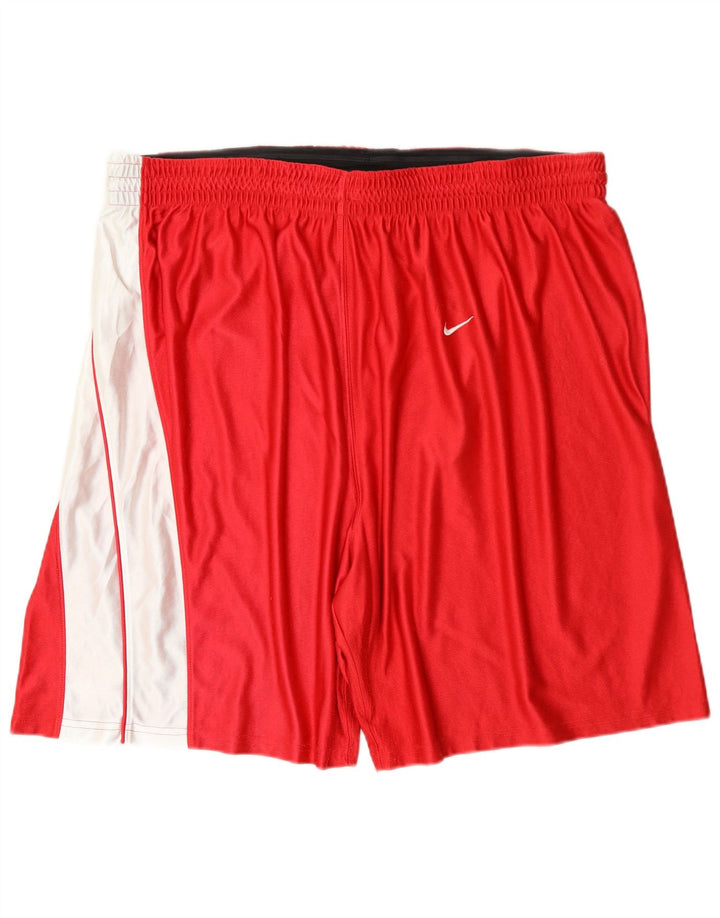 Мужские спортивные шорты Nike 3XL, красный полиэстер с цветными блоками