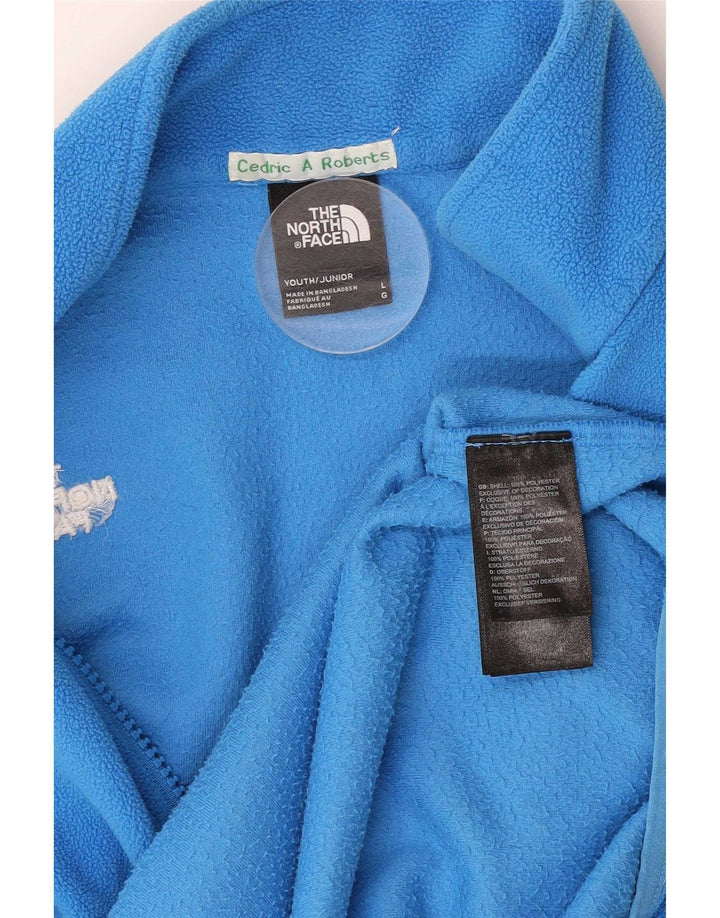 Флисовая куртка The North Face для мальчиков 11–12 лет, большая синяя, полиэстер