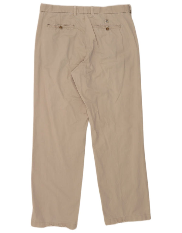 Мужские прямые брюки чинос Marks & Spencer Blue Harbour W34 L33 бежевые