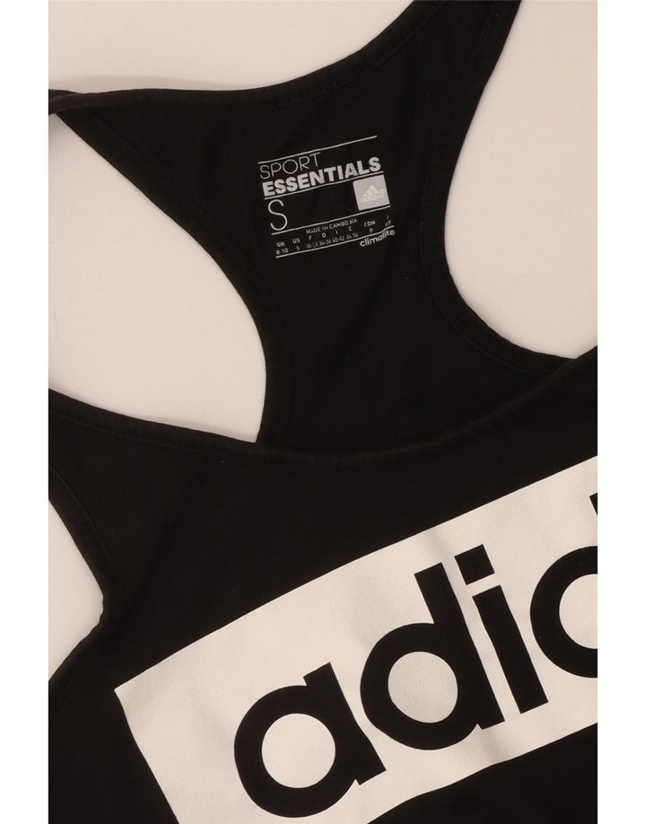 Женский жилет с графическим рисунком ADIDAS Climalite UK 8/10, маленький черный