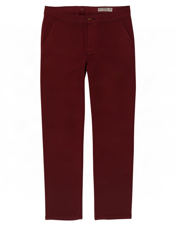 Мужские брюки-чиносы Jack & Jones Slim Fit W32 L30, темно-бордовый хлопок
