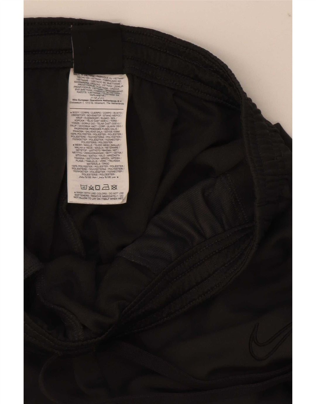 Мужские спортивные брюки Nike Dri Fit, маленькие черные полиэстер с цветными блоками