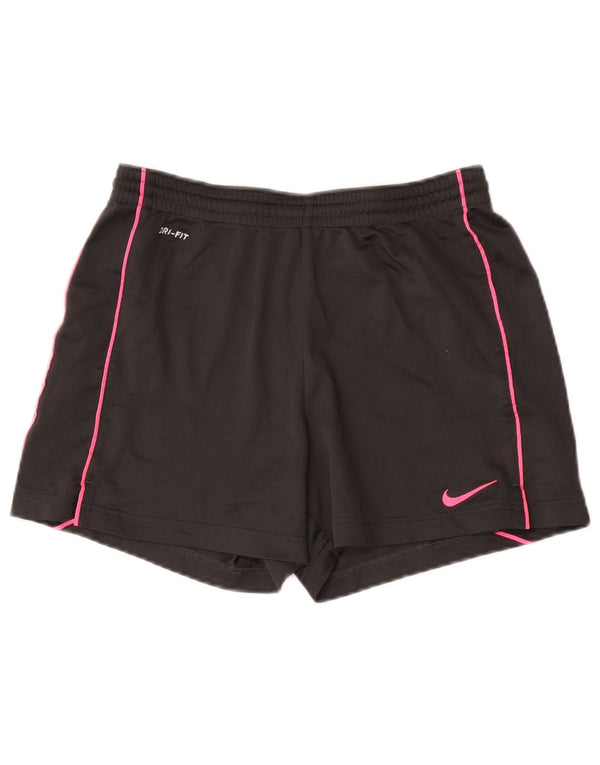 Женские спортивные шорты Nike Dri Fit UK 10, маленькие серые, полиэстер