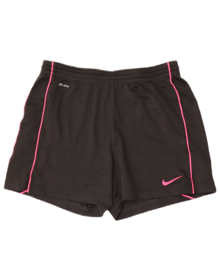 Женские спортивные шорты Nike Dri Fit UK 10, маленькие серые, полиэстер