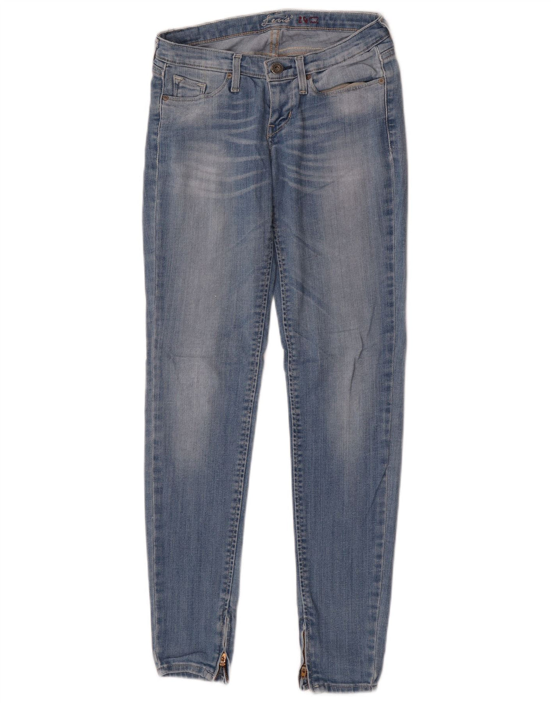 Женские джинсы скинни Levi's W24 L32, синие, хлопок