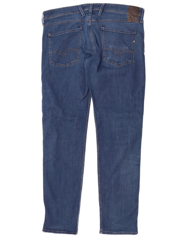 Мужские джинсы Replay Anbass Slim W38 L34, синие, хлопок