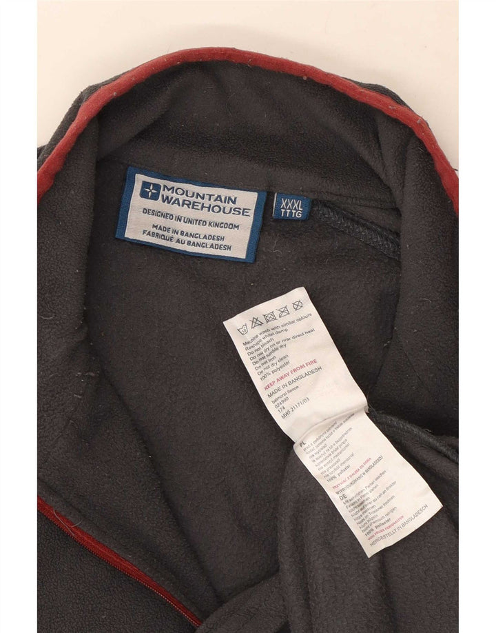 Мужской флисовый джемпер Mountain Warehouse с воротником на молнии 3XL, серый полиэстер