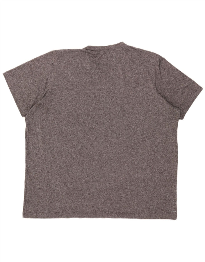 Мужская футболка Reebok Top 2XL Серая в крапинку из полиэстера