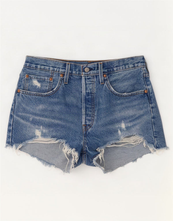 Женские джинсовые шорты Levi's 501 W30, средний синий, хлопок