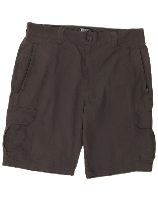 Mountain Warehouse Mens Cargo Shorts W36 Large Grey Polyamide