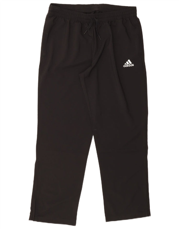 Мужские спортивные брюки Adidas XL черные из полиэстера