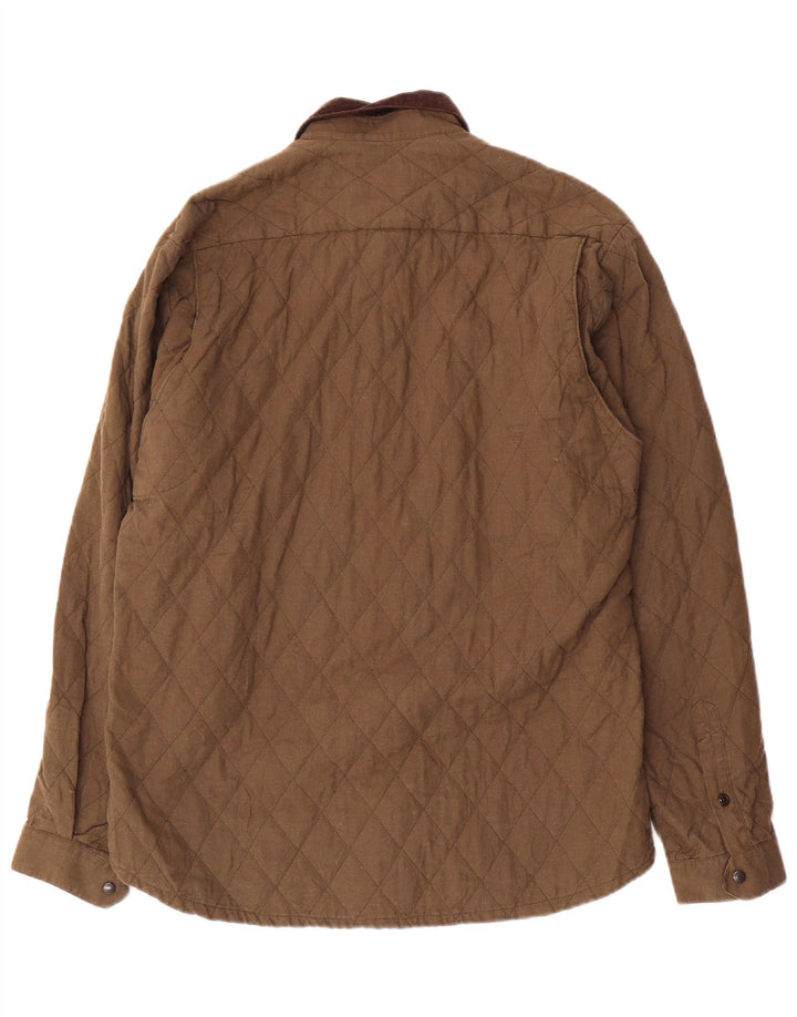 Мужская стеганая куртка Barbour UK 40, большой размер, цвет хаки, хлопок