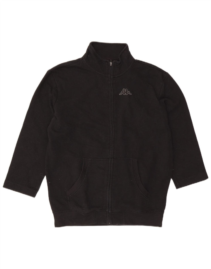 Женский спортивный костюм оверсайз Kappa, верхняя куртка UK 18 XL, черный хлопок