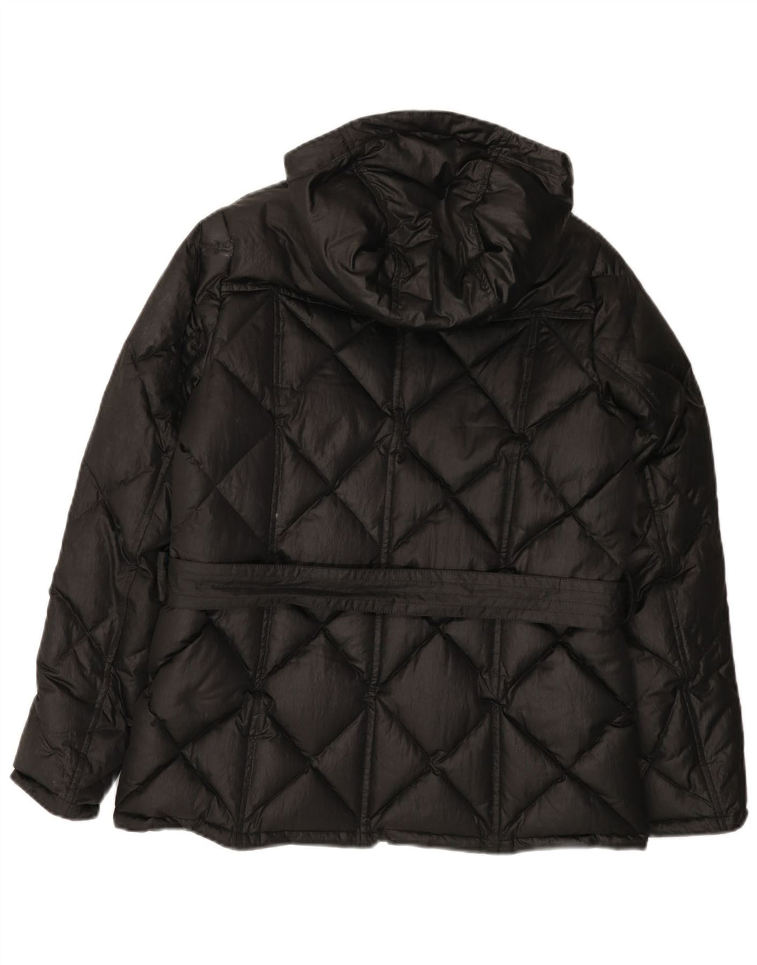 BARBOUR Женская стеганая куртка с капюшоном UK 14, большая черная