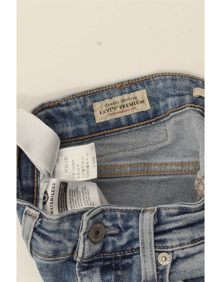 Женские расклешенные джинсы Levi's 726 W26 L30, синий хлопок