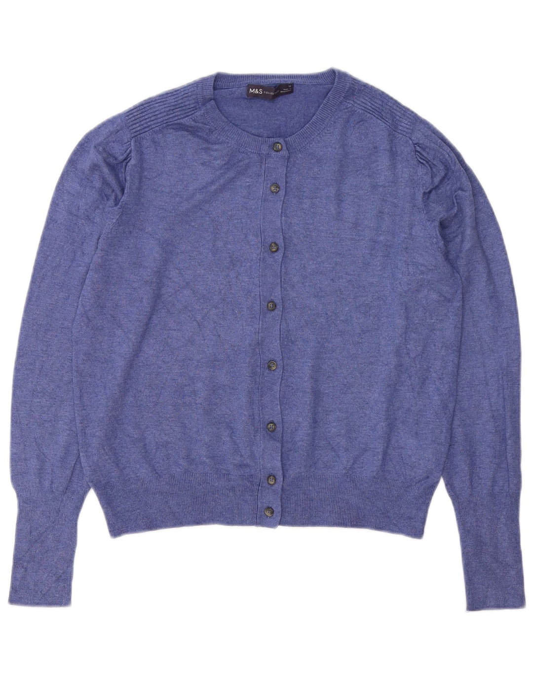 Женский кардиган Marks & Spencer UK 12, средний синий вискоза